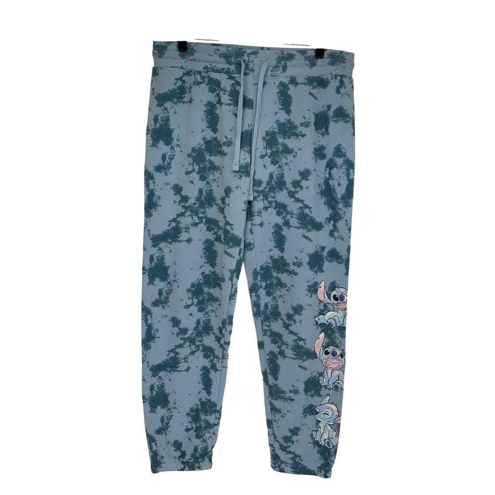 Disney Stitch Tie Dye Jogger Sweatpants Womens XL Extra Large